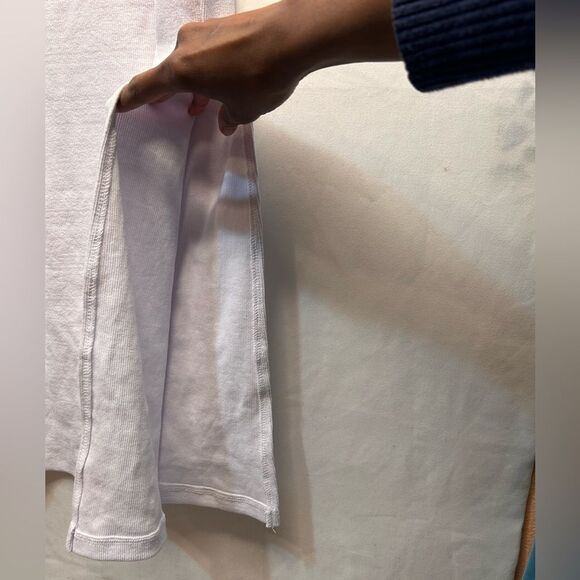 NWT PrettyLittleThing White Cup Detail Racer Split Midi Dress Sleeveless Size 10 - Picture 13 of 17